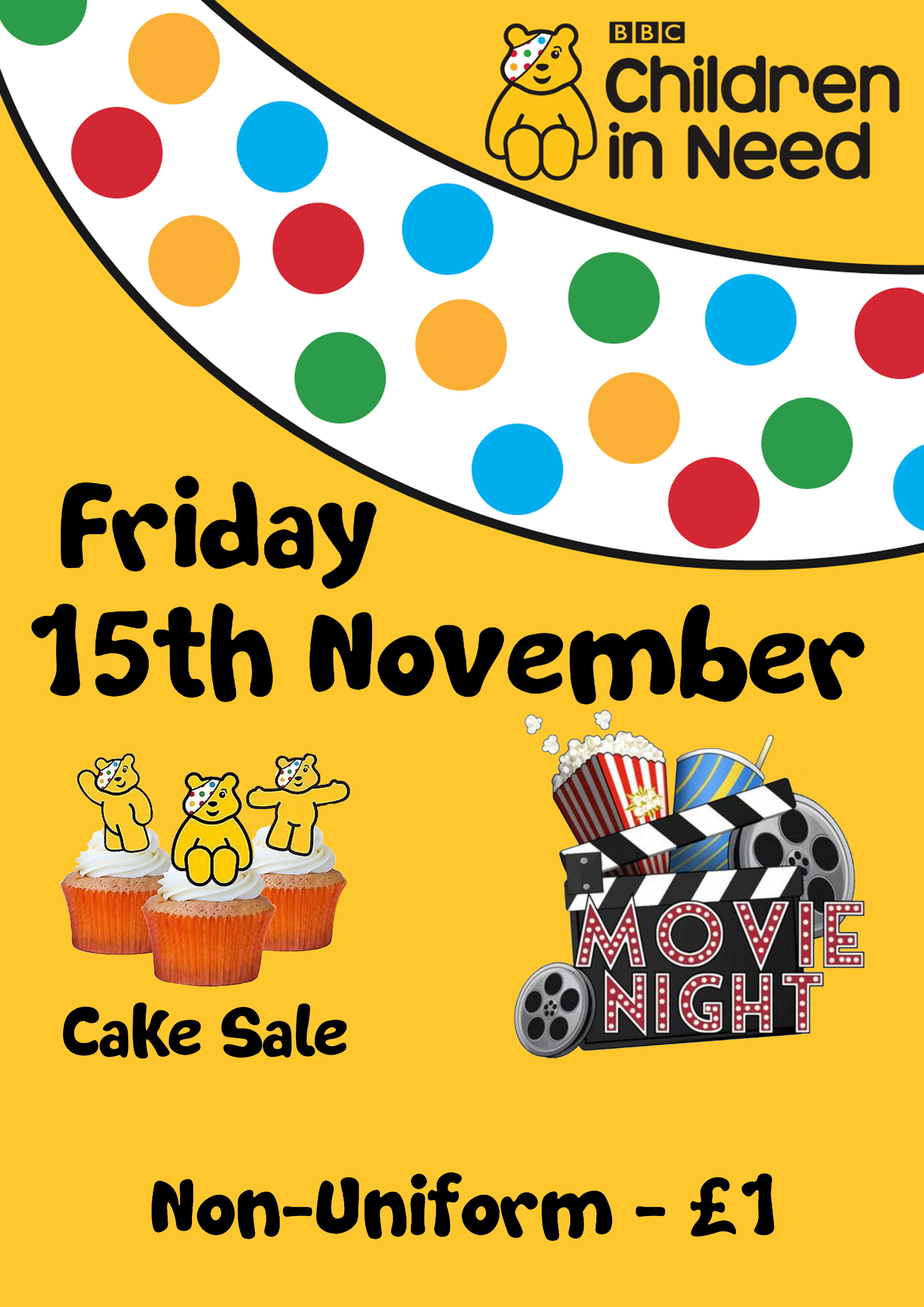 Children in Need Day, Friday 15th November 2019 Oldfield School